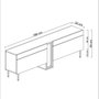 Hanah Home Soporte para TV Nova - Blanco